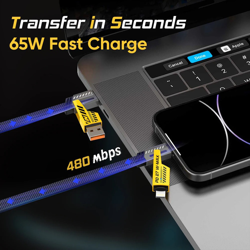 کابل تبدیل USB  USB-C به لایتنینگ  USB-C مدل 2TO2 طول 1 متر