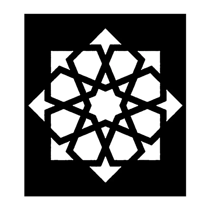 شابلون باتیس آرت طرح تذهیب کد 084