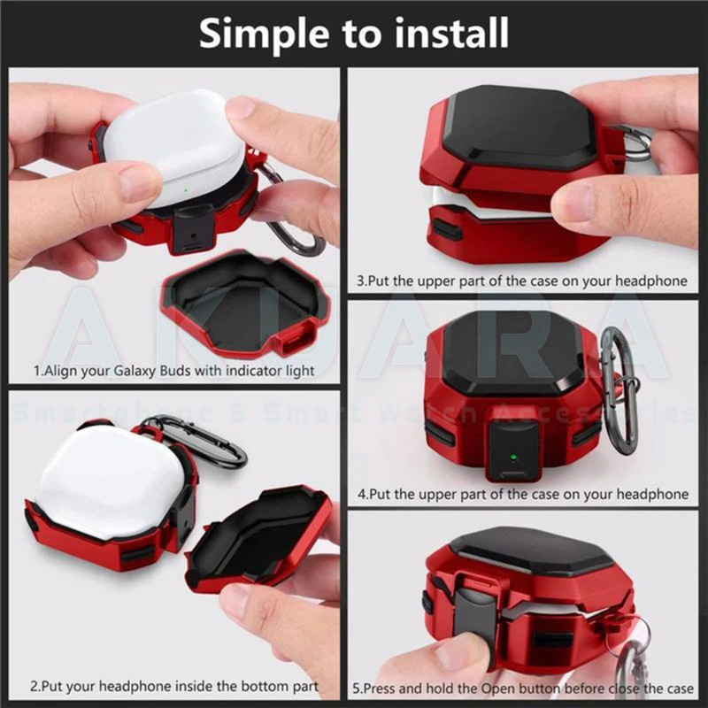 کاور آکوآرا مدل Eggshell مناسب برای کیس هدفون بی سیم سامسونگ Galaxy buds 2