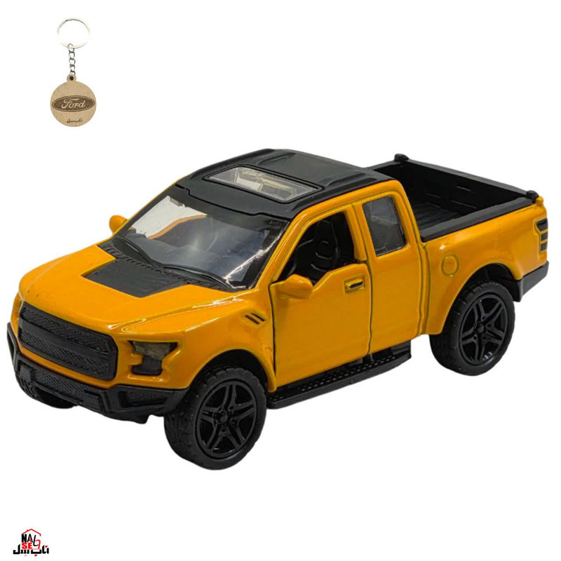 ماکت ماشین ناب سل مدل فورد رپتور فلزی موزیکال چراغدار FORD به همراه جاسوییچی