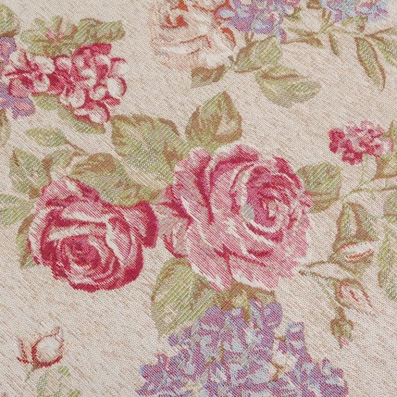 فرش ماشینی 1000 شانه انگلیش هوم زمینه بژ حاشیه بژ مدل Rose