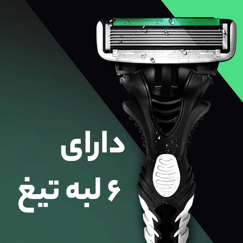 خود تراش دورکو مدل 6Blade تحت لیسانس بسته 2 عددی