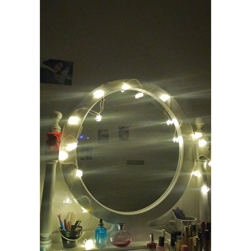 ریسه ال ای دی مدل قلب کریستالی کد 20Lamp طول 4.5 متر