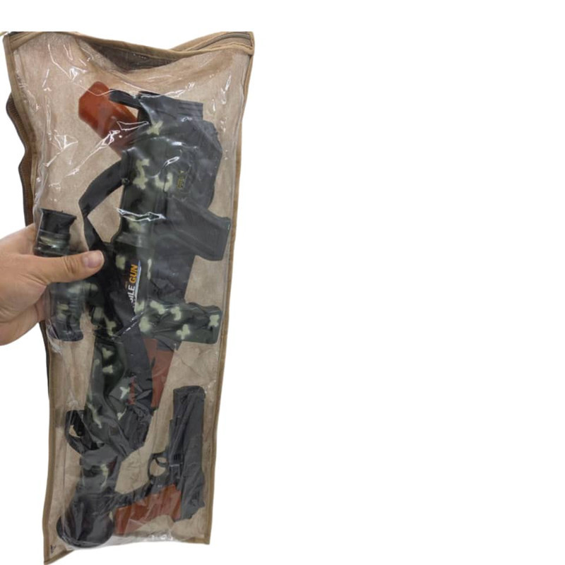 ست تفنگ بازی ناب سل مدل کماندو آر پی جی کلاشینکف کلت RPG AK-47 COLT