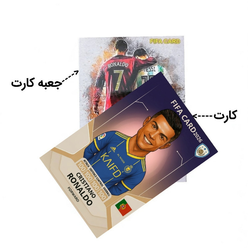 اسباب بازی زینتی مدل کارت فوتبال رونالدو کد 19