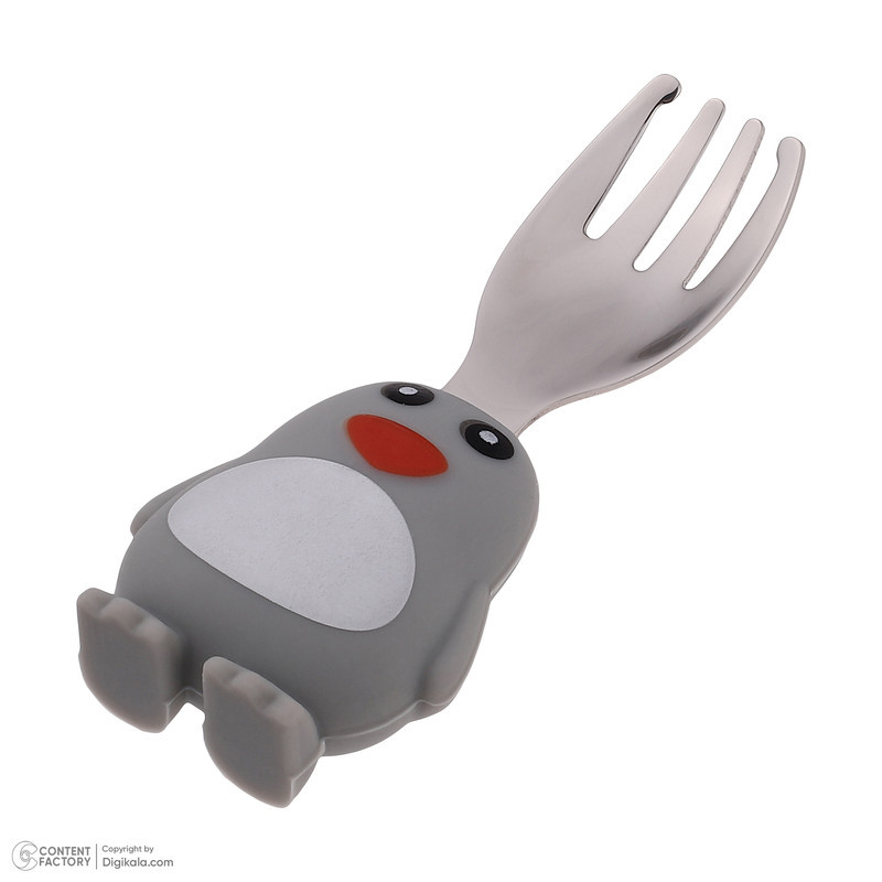 قاشق و چنگال کودک مدل Penguin بسته 2 عددی
