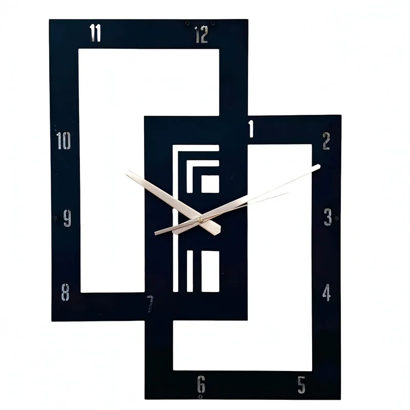 ساعت دیواری کوارتز مدل  geometry square