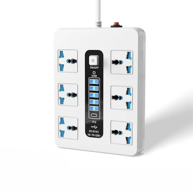 چندراهی برق مدل چندراهی power socket 5USB&1TYPE-C