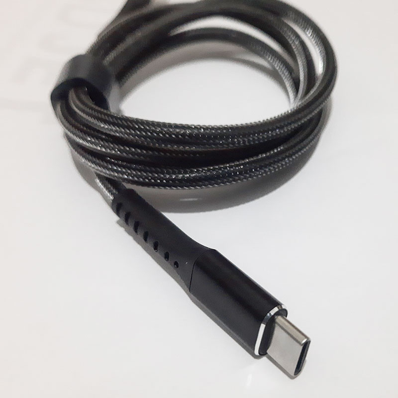 کابل تبدیل USB به USB-C الکای شارژ مدل فلزی فستینگ طول 1 متر