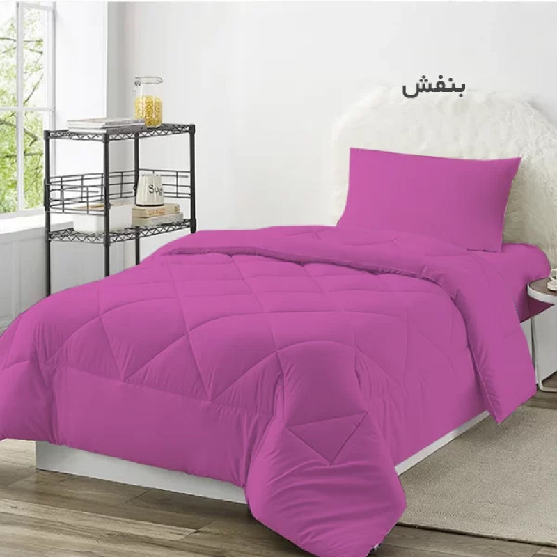 لحاف چیداری مدل میکرو یک نفره سایز 190x220سانتی متر