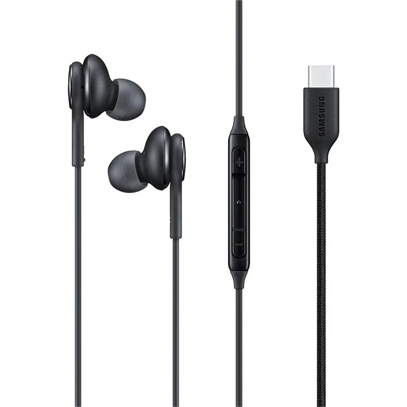 هندزفری سامسونگ مدل EO-IC100BBEGUS بدون قابلیت نویز کنسلینگ، اتصال از طریق USB Type-C، دارای میکروفون