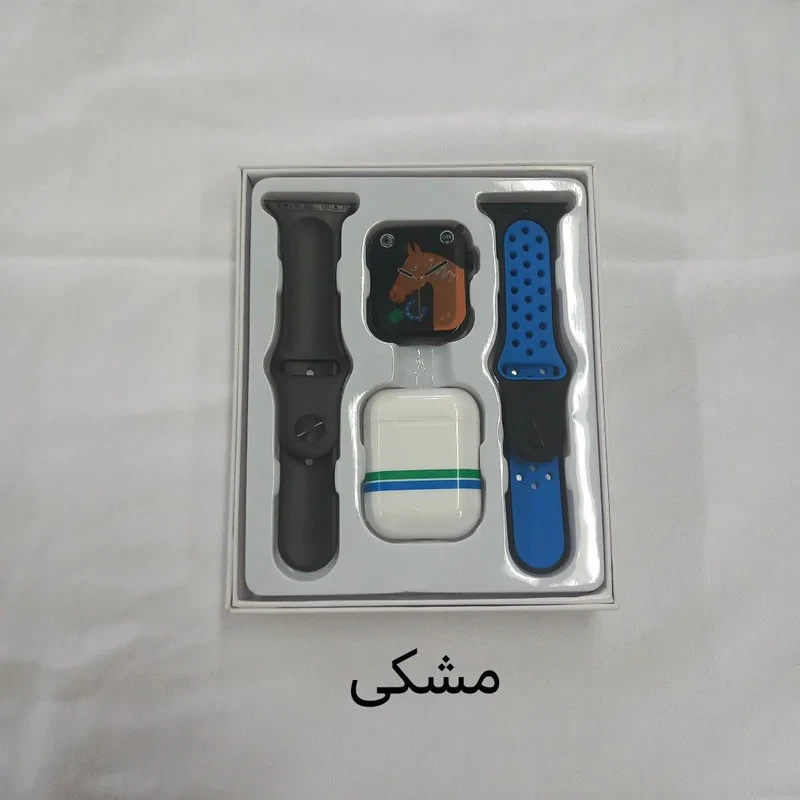 ساعت هوشمند مدل مدل w 26 Pro Max series8 2024 دارای قابلیت های صفحه نمایش رنگی، کنترل موسیقی (Music Player) بند سیلیکون