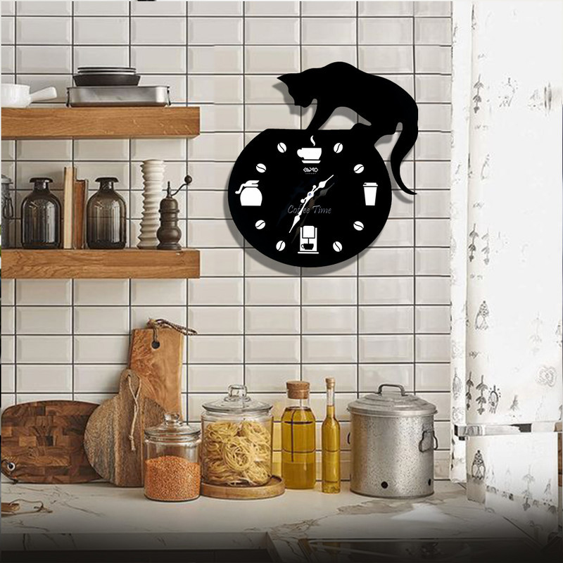 ساعت دیواری طرح کافی تایم مدل MC032