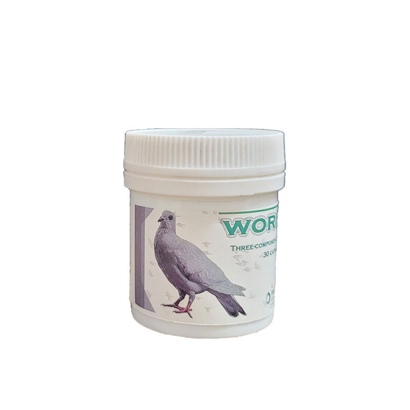 کپسول ضد انگل کبوتر پنتکس مدل wormex بسته 30 عددی