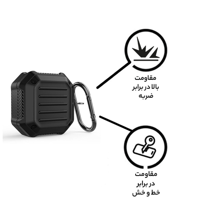 کاور سامورایی مدل Quad-1 مناسب برای هدفون سامسونگ Galaxy Buds Live  Buds Pro  Buds 2  Buds 2 Pro