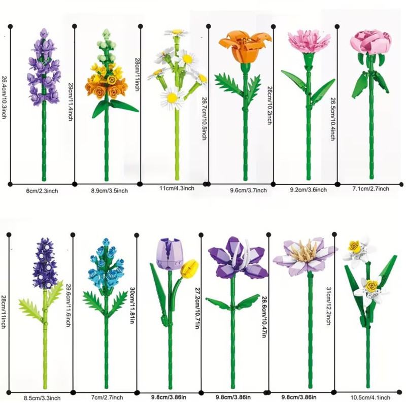 ساختنی 112 تکه لیلیبرادر مدل گل اسطوخودوس طرح Lavender