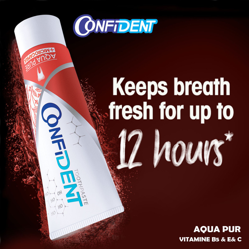 خمیر دندان کانفیدنت مدل Aqua Pure حجم 100 میلی لیتر