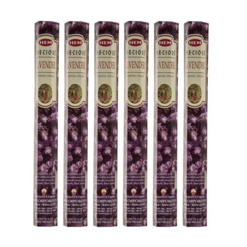 عود هم مدل LAVENDER رایحه اسطوخودوس بسته 6 عددي