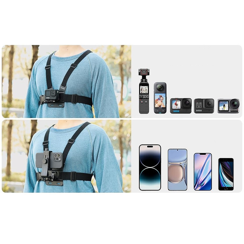 نگهدارنده گوشی موبایل و دوربین ورزشی مدل Chest mount