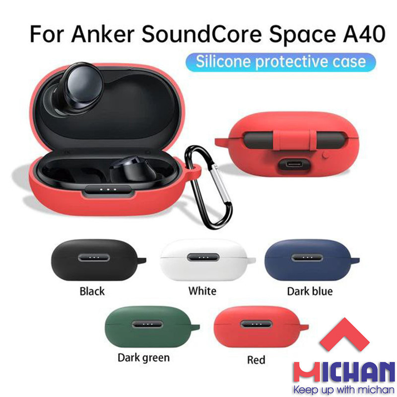 کاور میچان مدل silicone مناسب برای کیس هدفون بی سیم انکر Soundcore Space A40