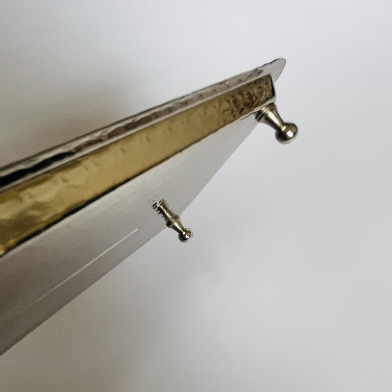 رولت خوری مسی مدل مستطیلی پایه دار کد ZH424.2