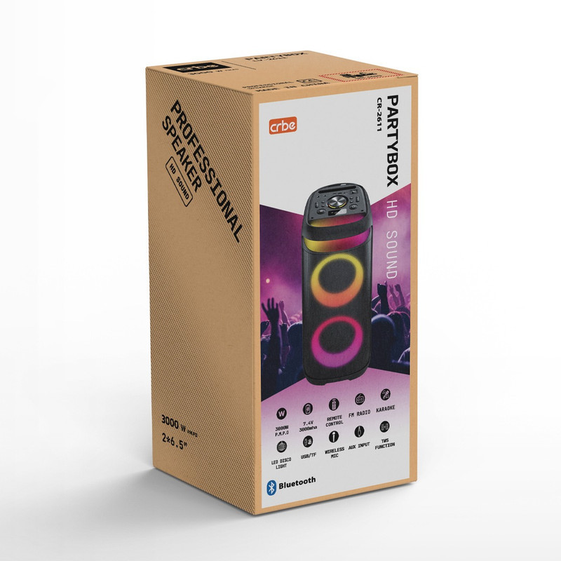 اسپیکر بلوتوثی قابل حمل کربی مدل CR-2611
