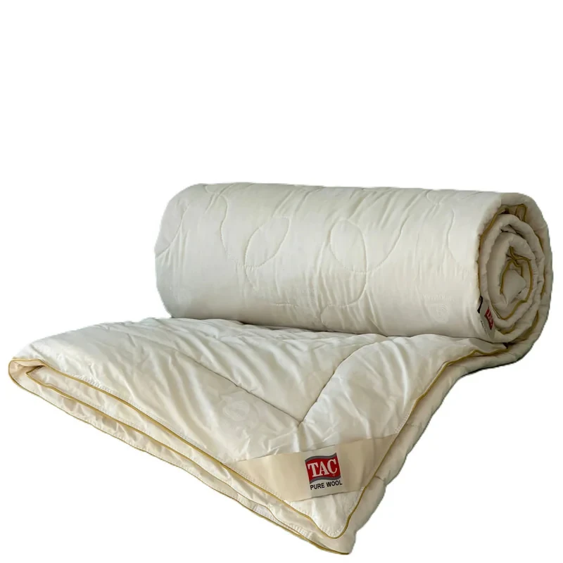 لحاف تاچ مدل پیور وول یک نفره سایز 155x215 سانتیمتر