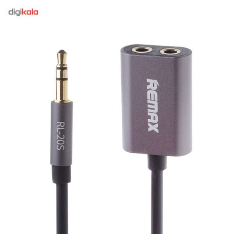 کابل AUX ریمکس مدل RL-S20 3.5 Audio Sharing طول 0.25 متر