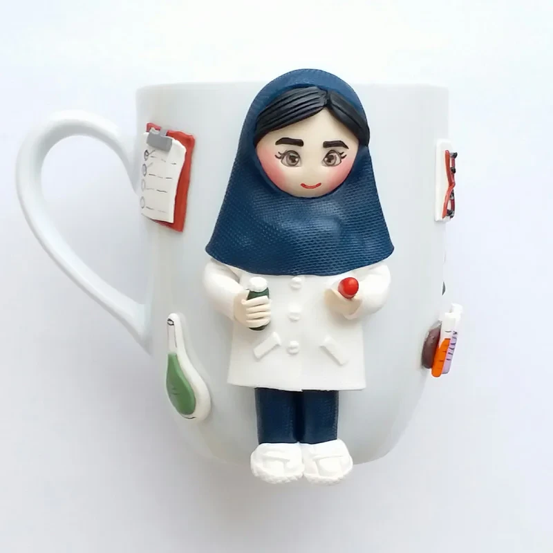 لیوان سرامیکی مدل دختر عروسکی کد L950