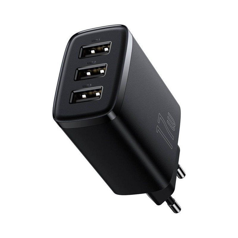 شارژر دیواری باسئوس مدل Compact Charger 3port