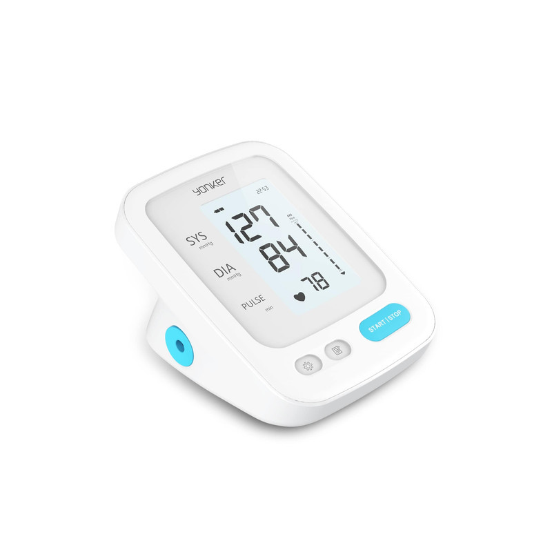 فشارسنج بازویی دیجیتال یونکر مدل YK-BPA1 با حافظه دو کاربره، تشخیص آریتمی، نمایش میانگین نتایج، قابلیت سخنگویی فارسی، مجهز به کیف محافظ و تاییدیه CE و ISO 13485