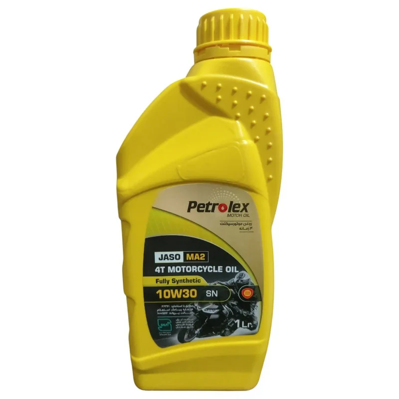 روغن موتور سیکلت تمام سنتتیک پترولکس مدل SN 10W-30 حجم 1 لیتر