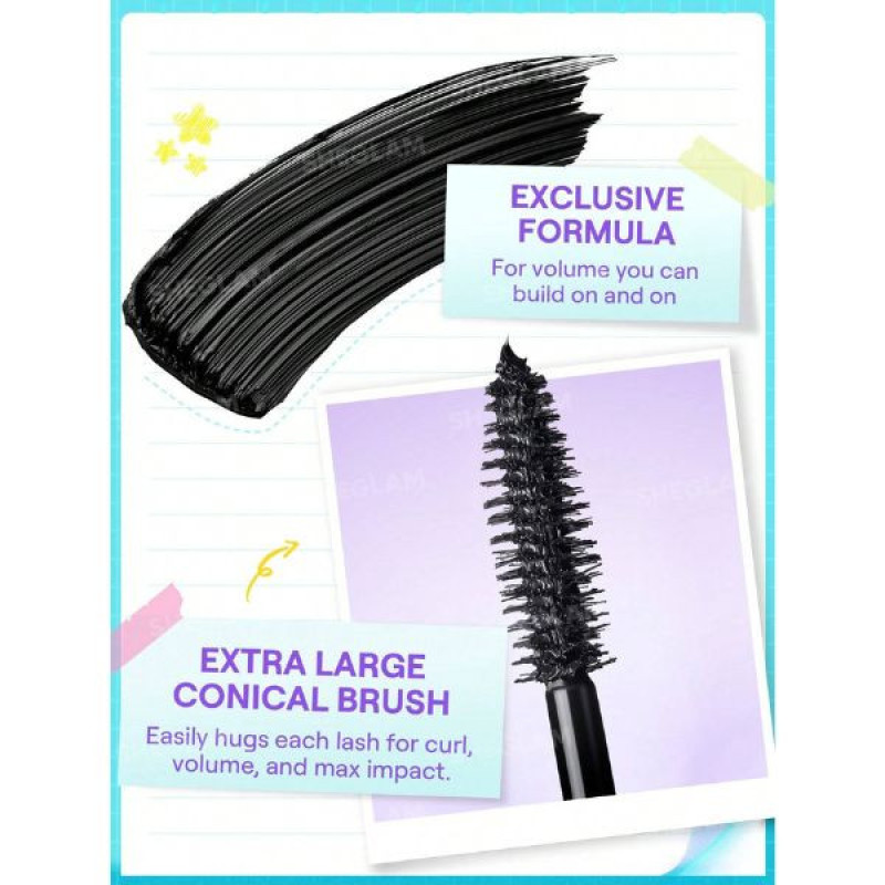 ریمل حجم‌دهنده شیگلم مدل Lashlighter Mega Boost