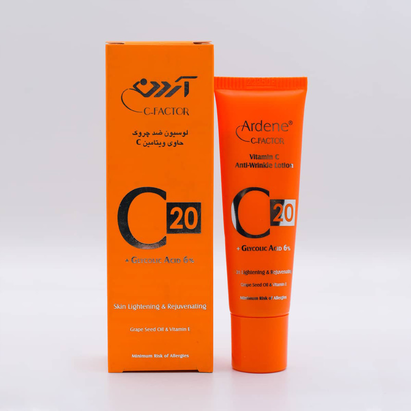لوسیون ضد چروک آردن سی فکتور مدل Vitamine C وزن 30 گرم