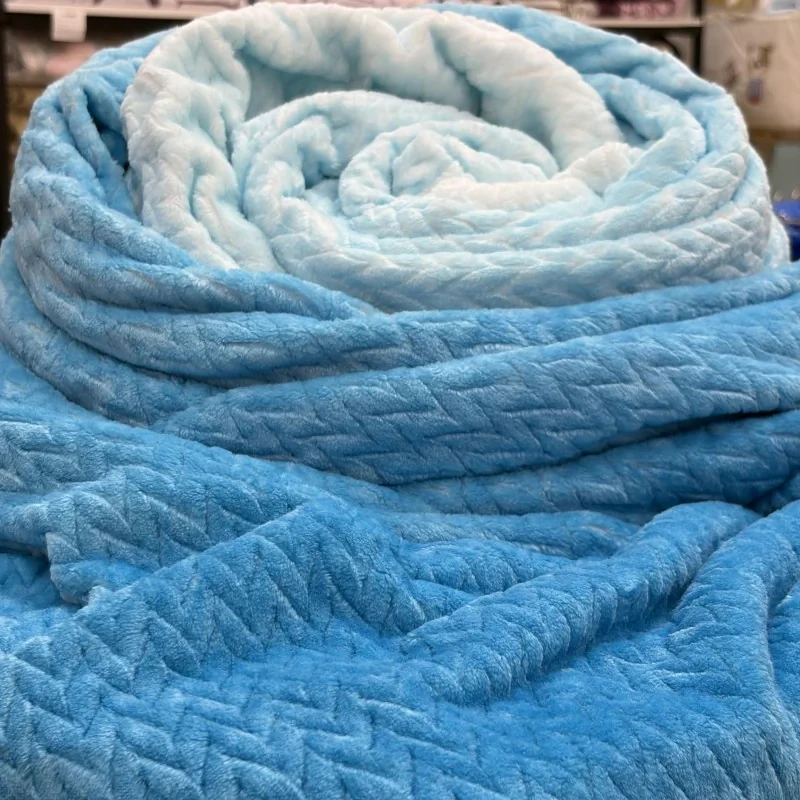 پتو 2 نفره تیلار تک مدل ژاکارد آبرنگی 350G سایز 220x200 سانتی‌متر