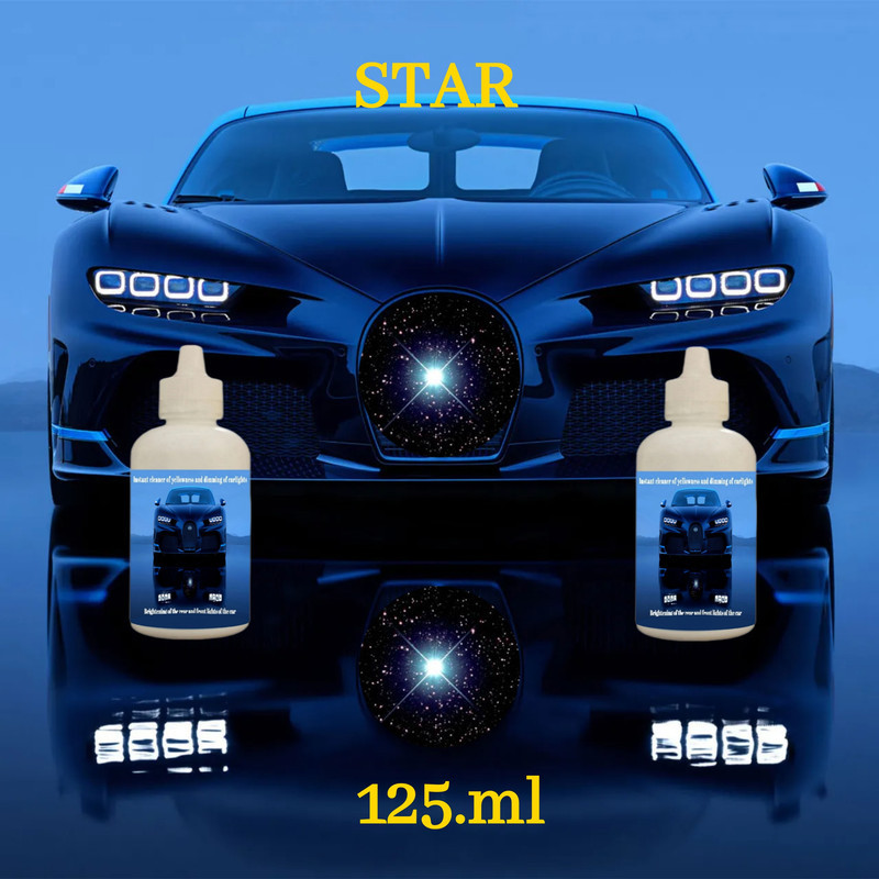 مایع شفاف کننده فوری چراغ خودرو کد star حجم 125 میلی لیتر