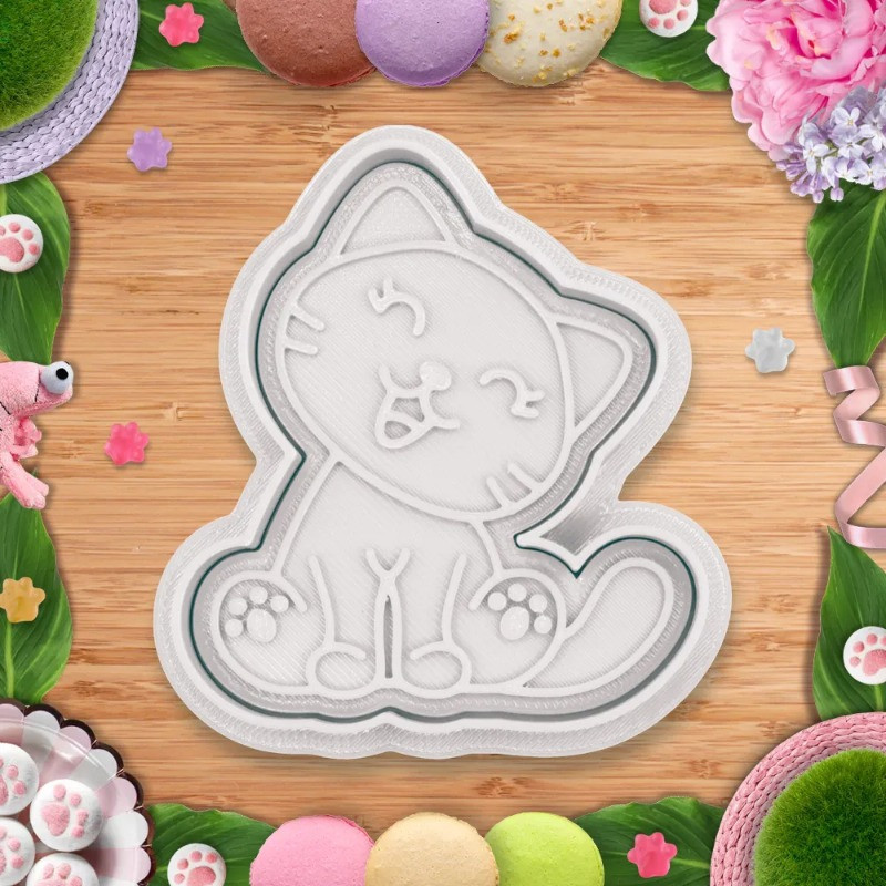 کاردک شیرینی پزی مدل گربه بامزه