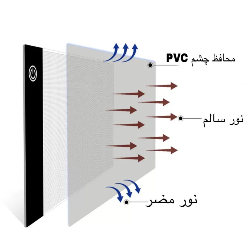 میز نور مدل A4-1 سایز 30x20 سانتی‌متر