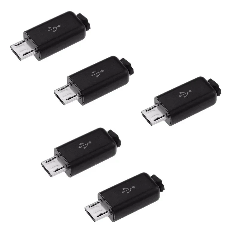 سوکت نری Micro USB مدل 4PIN بسته 5 عددی