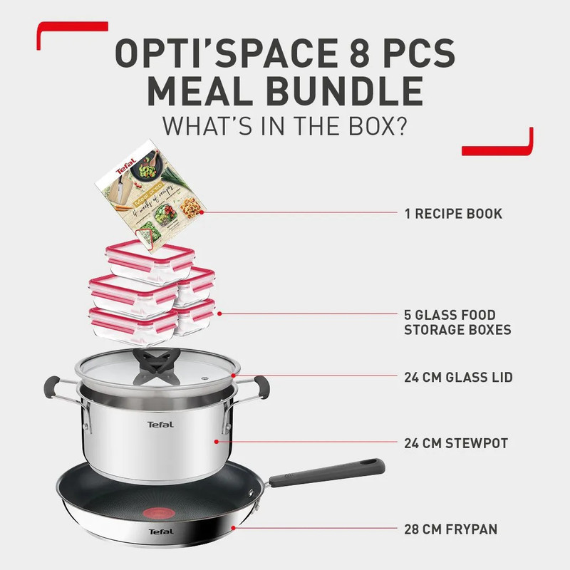 سرویس پخت و پز 9 پارچه تفال مدل Meal Prep