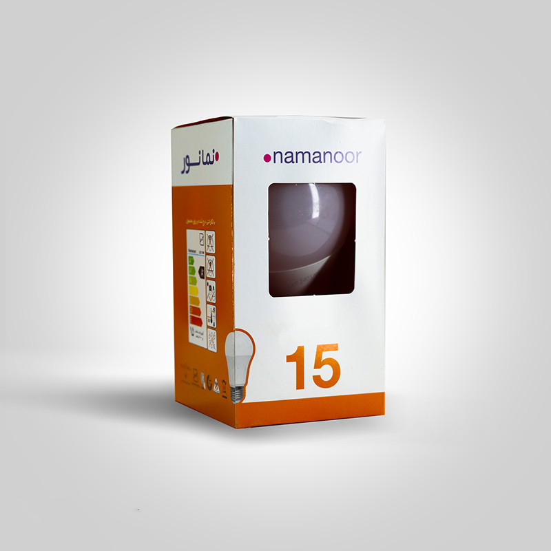 لامپ 15 وات مهتابی نمانور مدل LED پایه E27 بسته 5 عددی