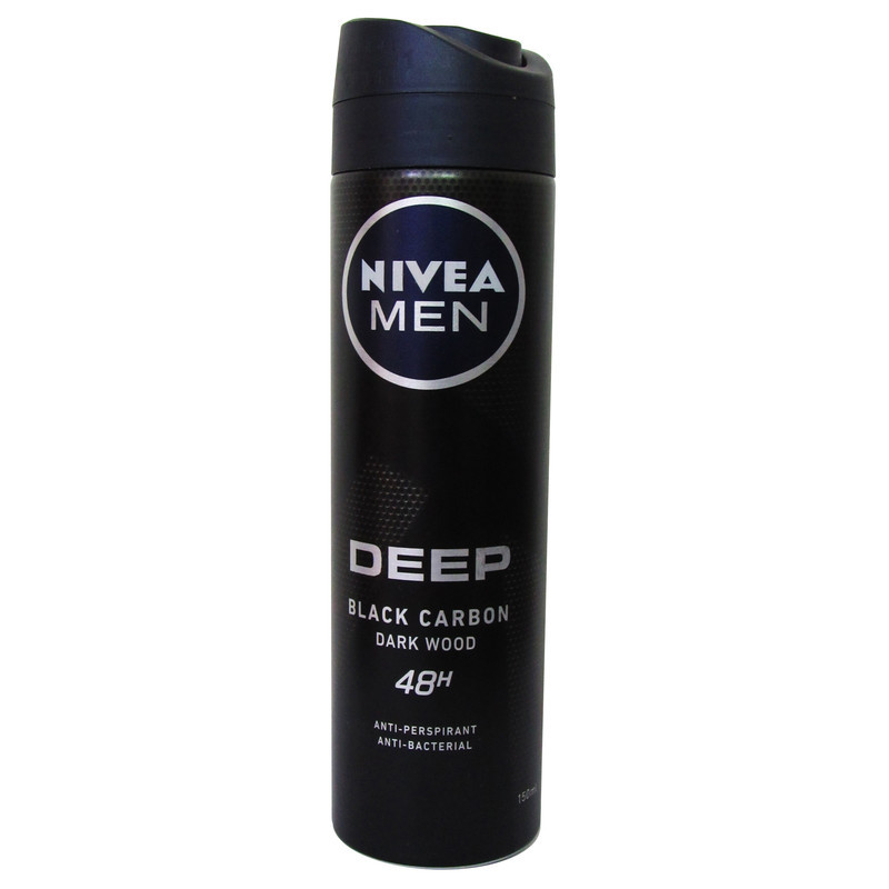 اسپری ضد تعریق مردانه نیوآ سری DEEP مدل BLACK CARBON حجم 150 میلی لیتر