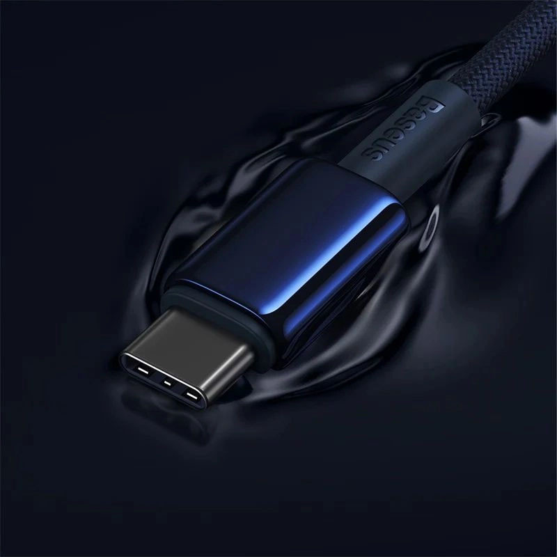 کابل USB-C بیسوس مدل Tungsten Gold 100W طول 1 متر