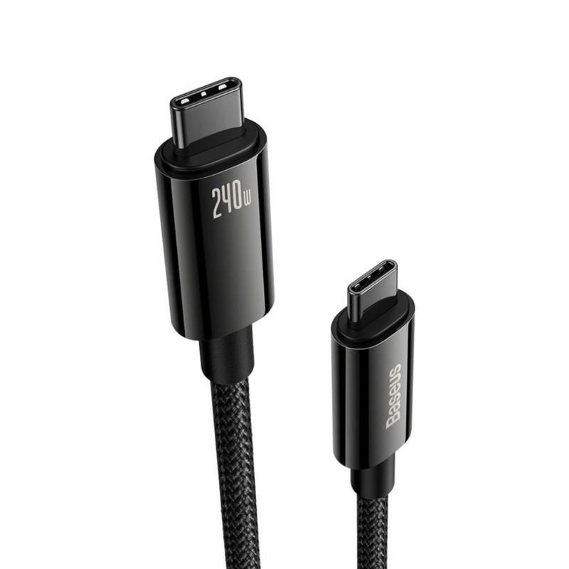 کابل تبدیل USB-C باسئوس مدل (TUNGSTEN  (240W طول 1 متر