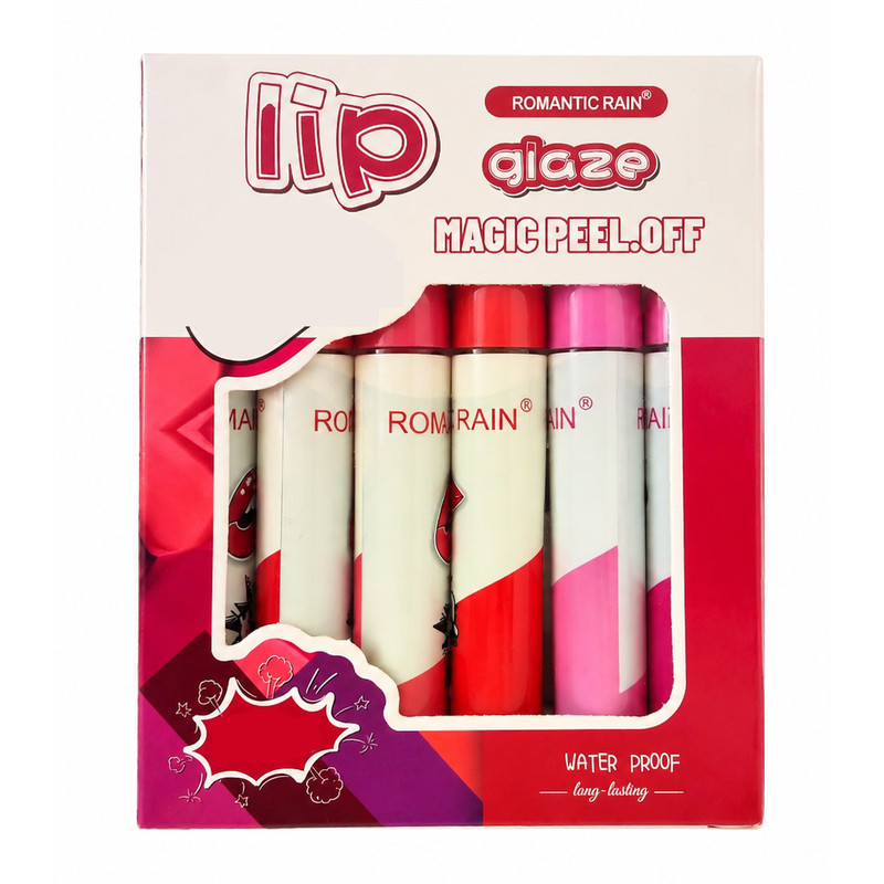 رژ لب مایع 
مات رمانتیک رین مدل Peel Off مجموعه 6 عددی