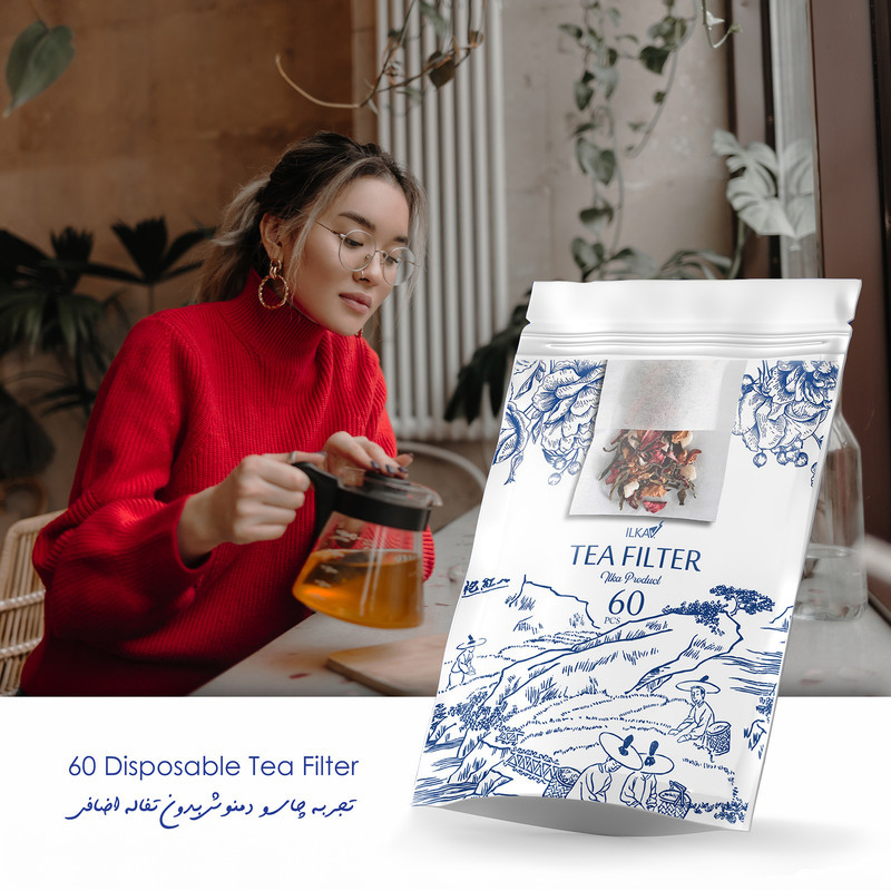 فیلتر چای ایلکا مدل اقتصادی شش بسته 60 عددی