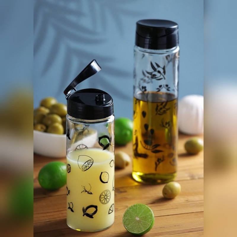 ظرف آبلیمو و روغن ام وي اچ گلس اند پلاستيكس مدل Olive