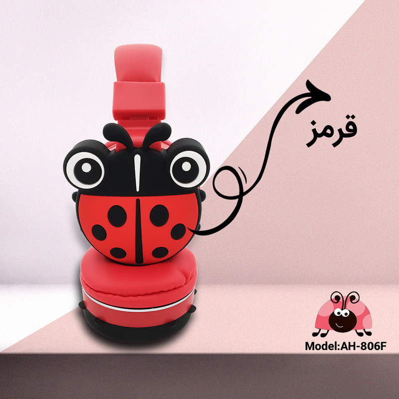هدفون بلوتوثی مدل AH-806F  طرح کفشدوزک