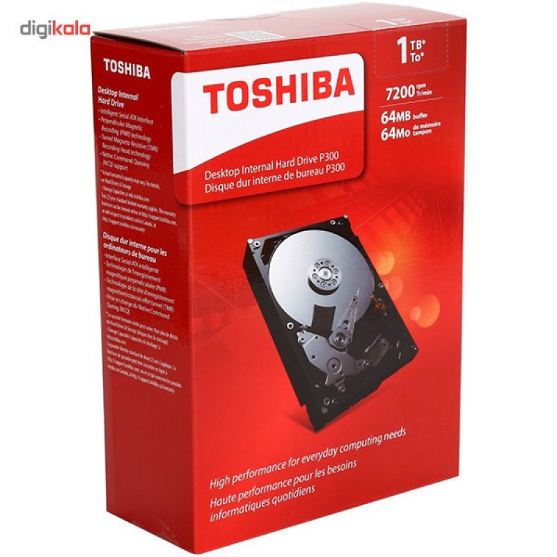 هارددیسک اینترنال توشیبا مدل P300 HDWD110UZSVA ظرفیت 1 ترابایت