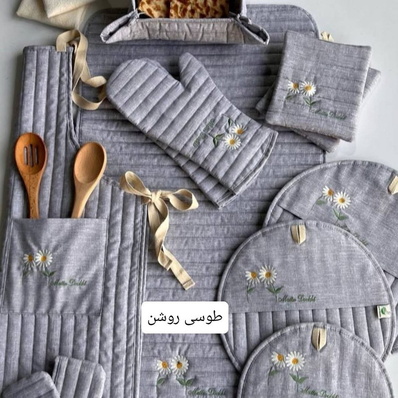 سرویس آشپزخانه 14 پارچه مدل بابونه